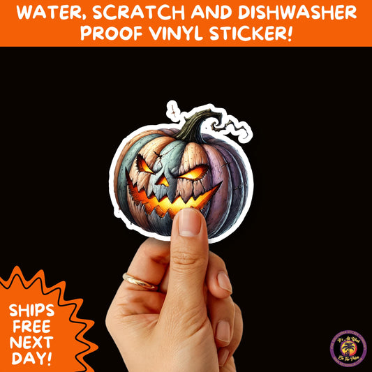 JACK O LANTERN | Aesthetic Halloween Stickers for Planners, Laptops, Water Bottles, and Spooky Autumn Craft Projects