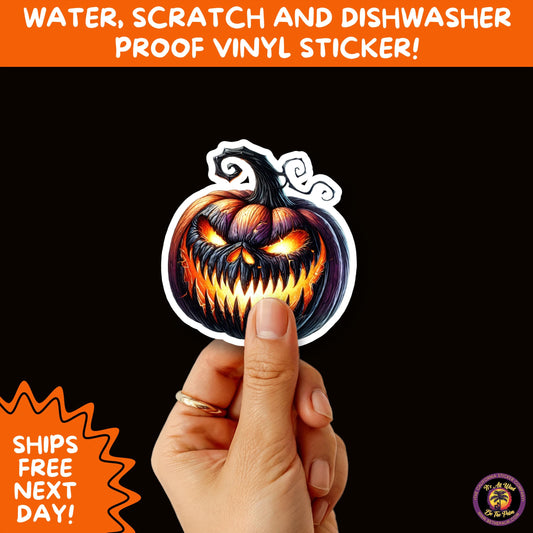 JACK O LANTERN | Aesthetic Halloween Stickers for Planners, Laptops, Water Bottles, and Spooky Autumn Craft Projects