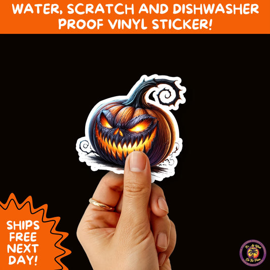 JACK O LANTERN | Aesthetic Halloween Stickers for Planners, Laptops, Water Bottles, and Spooky Autumn Craft Projects