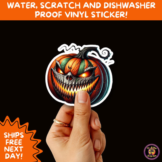 JACK O LANTERN | Aesthetic Halloween Stickers for Planners, Laptops, Water Bottles, and Spooky Autumn Craft Projects