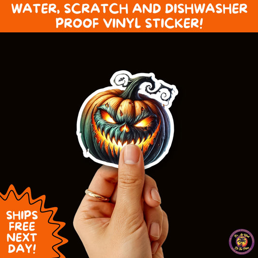 JACK O LANTERN | Aesthetic Halloween Stickers for Planners, Laptops, Water Bottles, and Spooky Autumn Craft Projects