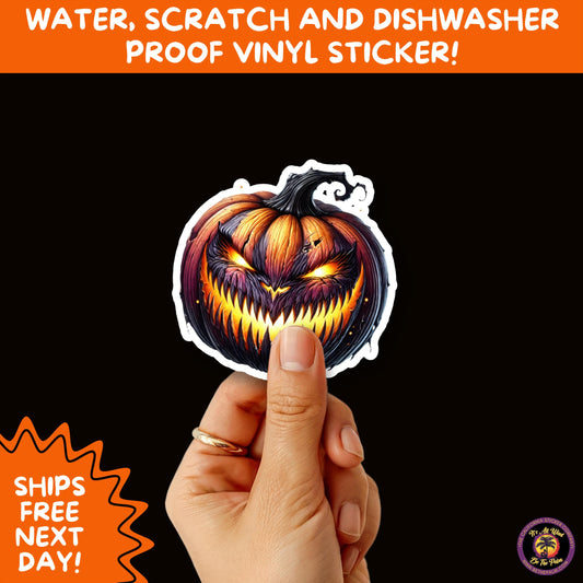 JACK O LANTERN | Aesthetic Halloween Stickers for Planners, Laptops, Water Bottles, and Spooky Autumn Craft Projects