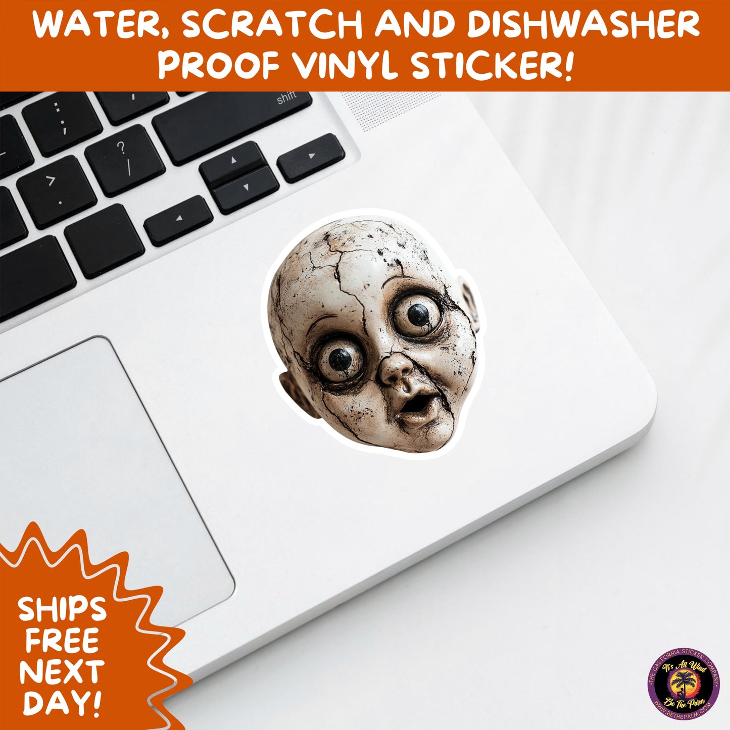 HORROR DOLL STICKERS Spooky Cute Creepy Girl Stickers – Perfect for Halloween, Scrapbooking, and Horror Aesthetic Fans