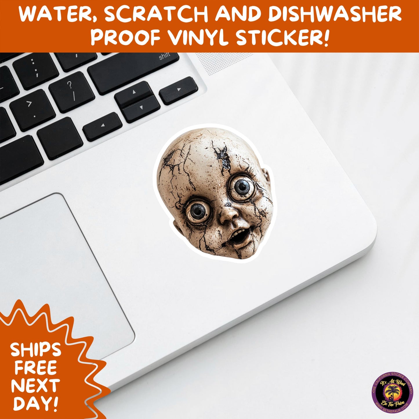 HORROR DOLL STICKERS Spooky Cute Creepy Girl Stickers – Perfect for Halloween, Scrapbooking, and Horror Aesthetic Fans