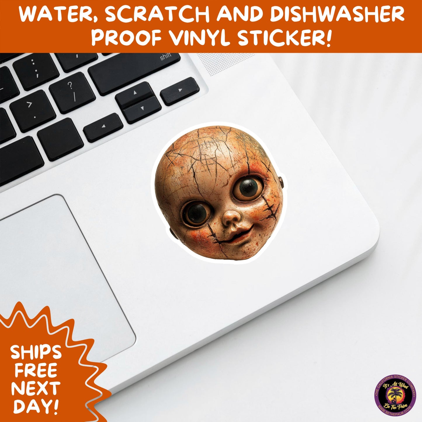 HORROR DOLL STICKERS Spooky Cute Creepy Girl Stickers – Perfect for Halloween, Scrapbooking, and Horror Aesthetic Fans