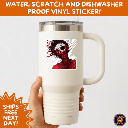 GORE HORROR STICKERS | Creepy Vibe Aesthetic – Blood, Skulls, Guts, and Creepy Vinyl Art for Halloween and Alternative Style Fans