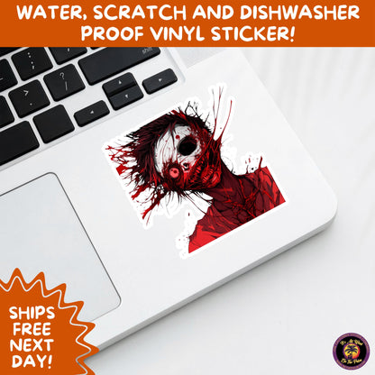 GORE HORROR STICKERS | Creepy Vibe Aesthetic – Blood, Skulls, Guts, and Creepy Vinyl Art for Halloween and Alternative Style Fans