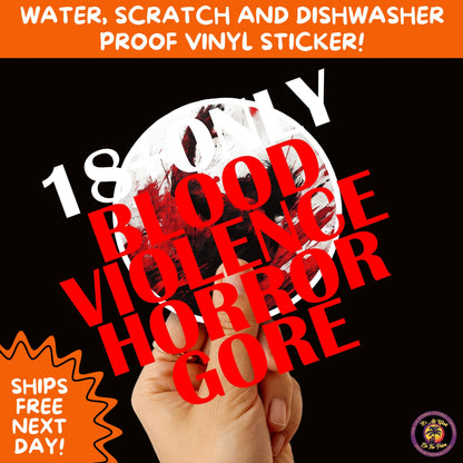 GORE HORROR STICKERS | Creepy Vibe Aesthetic – Blood, Skulls, Guts, and Creepy Vinyl Art for Halloween and Alternative Style Fans