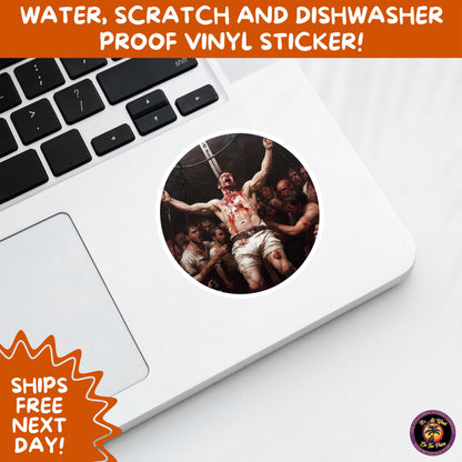 GORE HORROR STICKERS | Creepy Vibe Aesthetic – Blood, Skulls, Guts, and Creepy Vinyl Art for Halloween and Alternative Style Fans