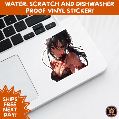 GORE HORROR STICKERS | Creepy Vibe Aesthetic – Blood, Skulls, Guts, and Creepy Vinyl Art for Halloween and Alternative Style Fans