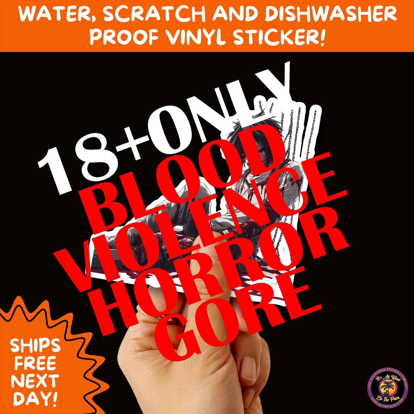GORE HORROR STICKERS | Creepy Vibe Aesthetic – Blood, Skulls, Guts, and Creepy Vinyl Art for Halloween and Alternative Style Fans