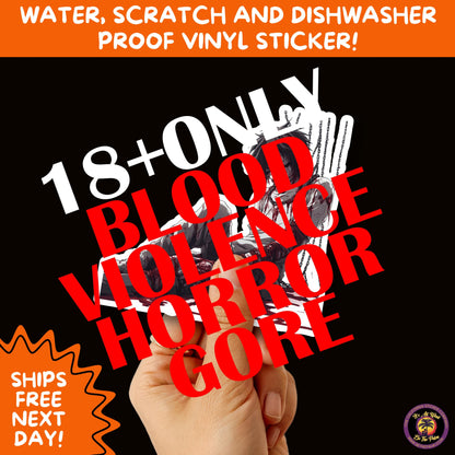 GORE HORROR STICKERS | Creepy Vibe Aesthetic – Blood, Skulls, Guts, and Creepy Vinyl Art for Halloween and Alternative Style Fans