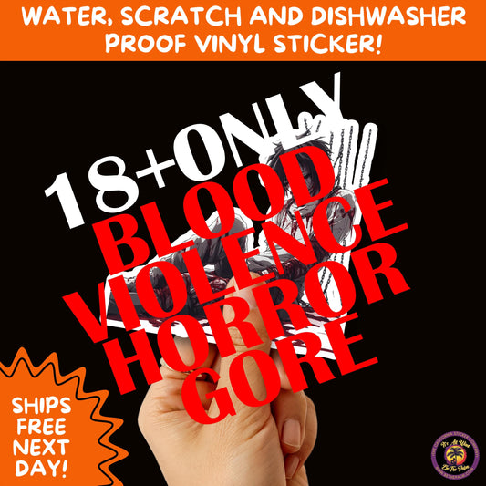 GORE HORROR STICKERS | Creepy Vibe Aesthetic – Blood, Skulls, Guts, and Creepy Vinyl Art for Halloween and Alternative Style Fans