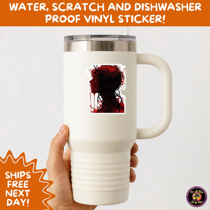 GORE HORROR STICKERS | Creepy Vibe Aesthetic – Blood, Skulls, Guts, and Creepy Vinyl Art for Halloween and Alternative Style Fans