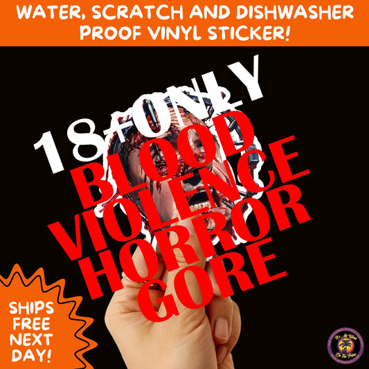 GORE HORROR STICKERS | Creepy Vibe Aesthetic – Blood, Skulls, Guts, and Creepy Vinyl Art for Halloween and Alternative Style Fans