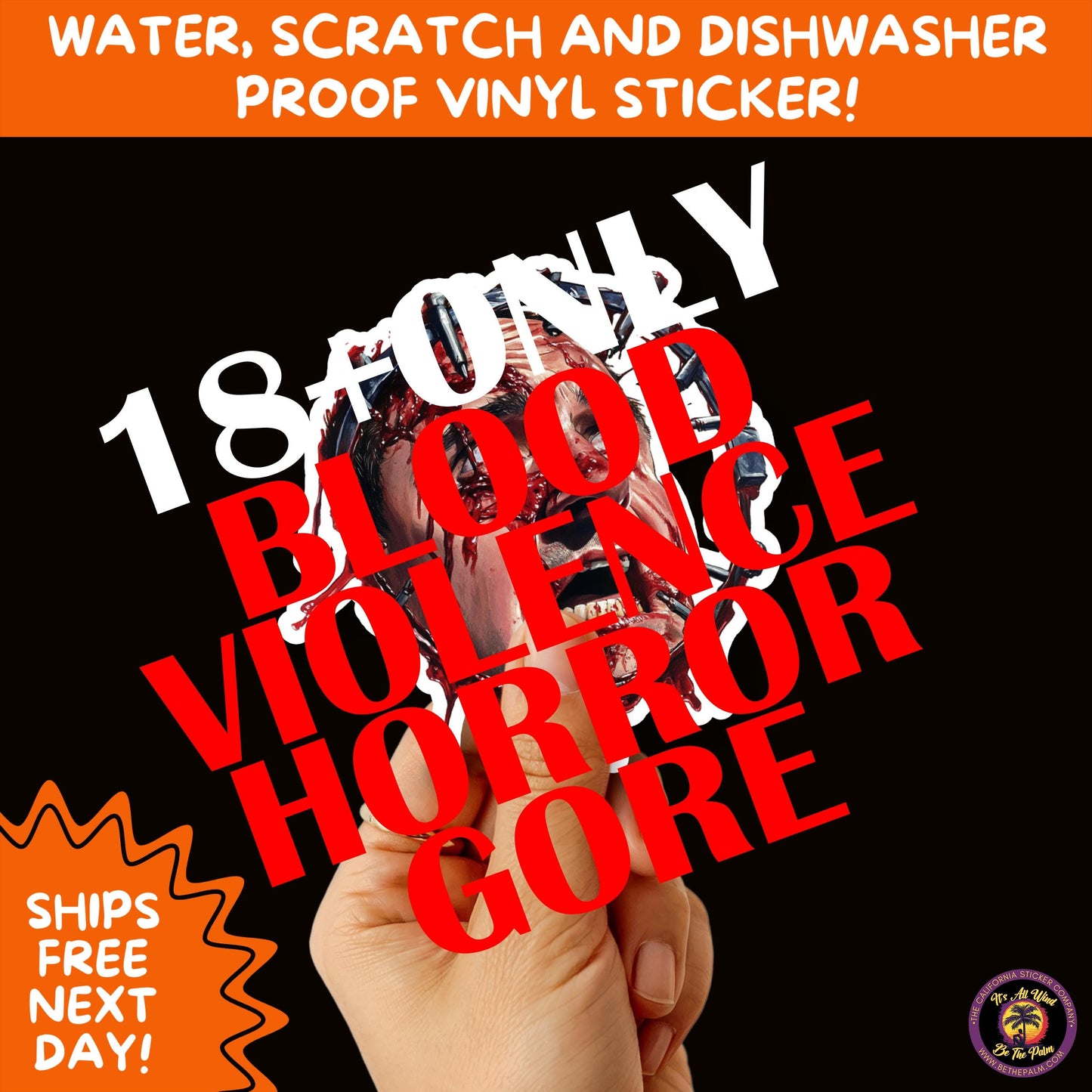 GORE HORROR STICKERS | Creepy Vibe Aesthetic – Blood, Skulls, Guts, and Creepy Vinyl Art for Halloween and Alternative Style Fans