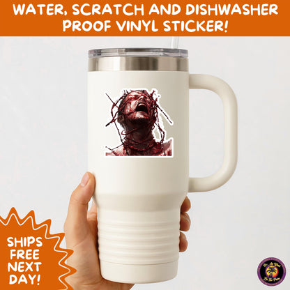 GORE HORROR STICKERS | Creepy Vibe Aesthetic – Blood, Skulls, Guts, and Creepy Vinyl Art for Halloween and Alternative Style Fans