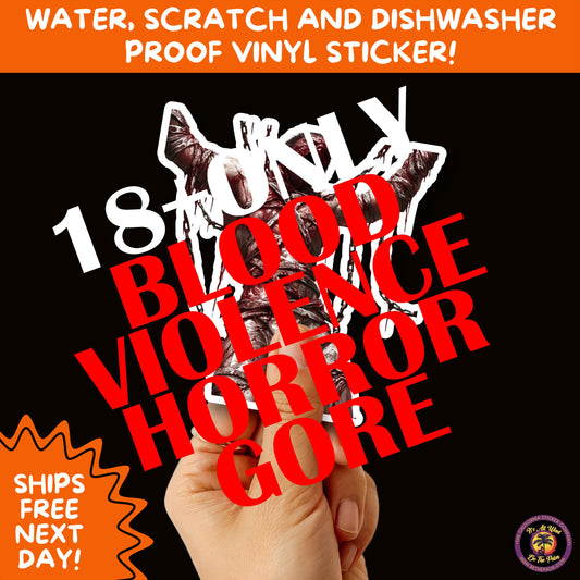 GORE HORROR STICKERS | Creepy Vibe Aesthetic – Blood, Skulls, Guts, and Creepy Vinyl Art for Halloween and Alternative Style Fans