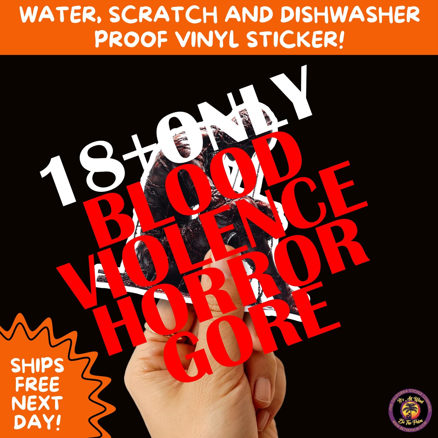 GORE HORROR STICKERS | Creepy Vibe Aesthetic – Blood, Skulls, Guts, and Creepy Vinyl Art for Halloween and Alternative Style Fans