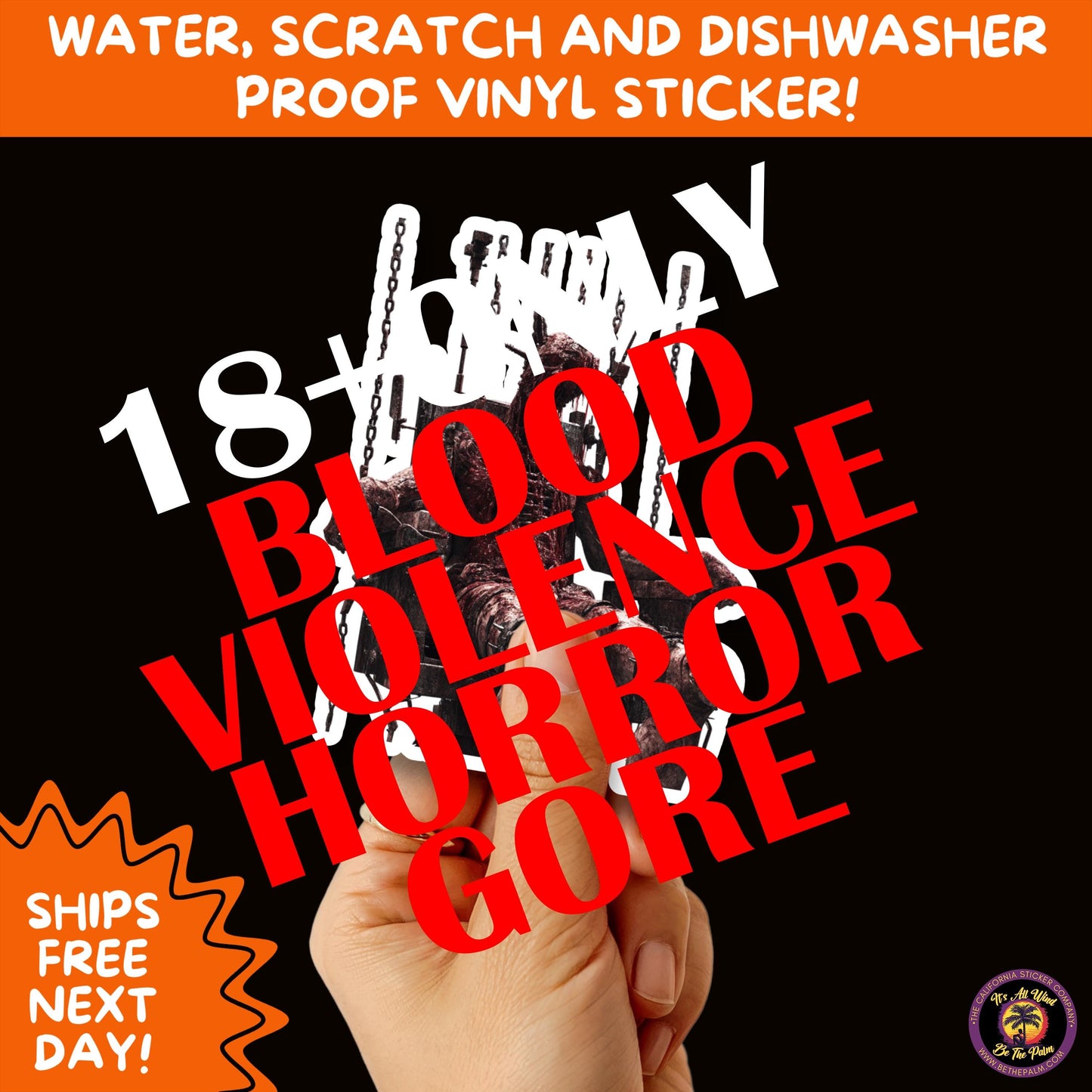 GORE HORROR STICKERS | Creepy Vibe Aesthetic – Blood, Skulls, Guts, and Creepy Vinyl Art for Halloween and Alternative Style Fans