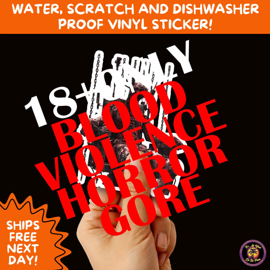GORE HORROR STICKERS | Creepy Vibe Aesthetic – Blood, Skulls, Guts, and Creepy Vinyl Art for Halloween and Alternative Style Fans