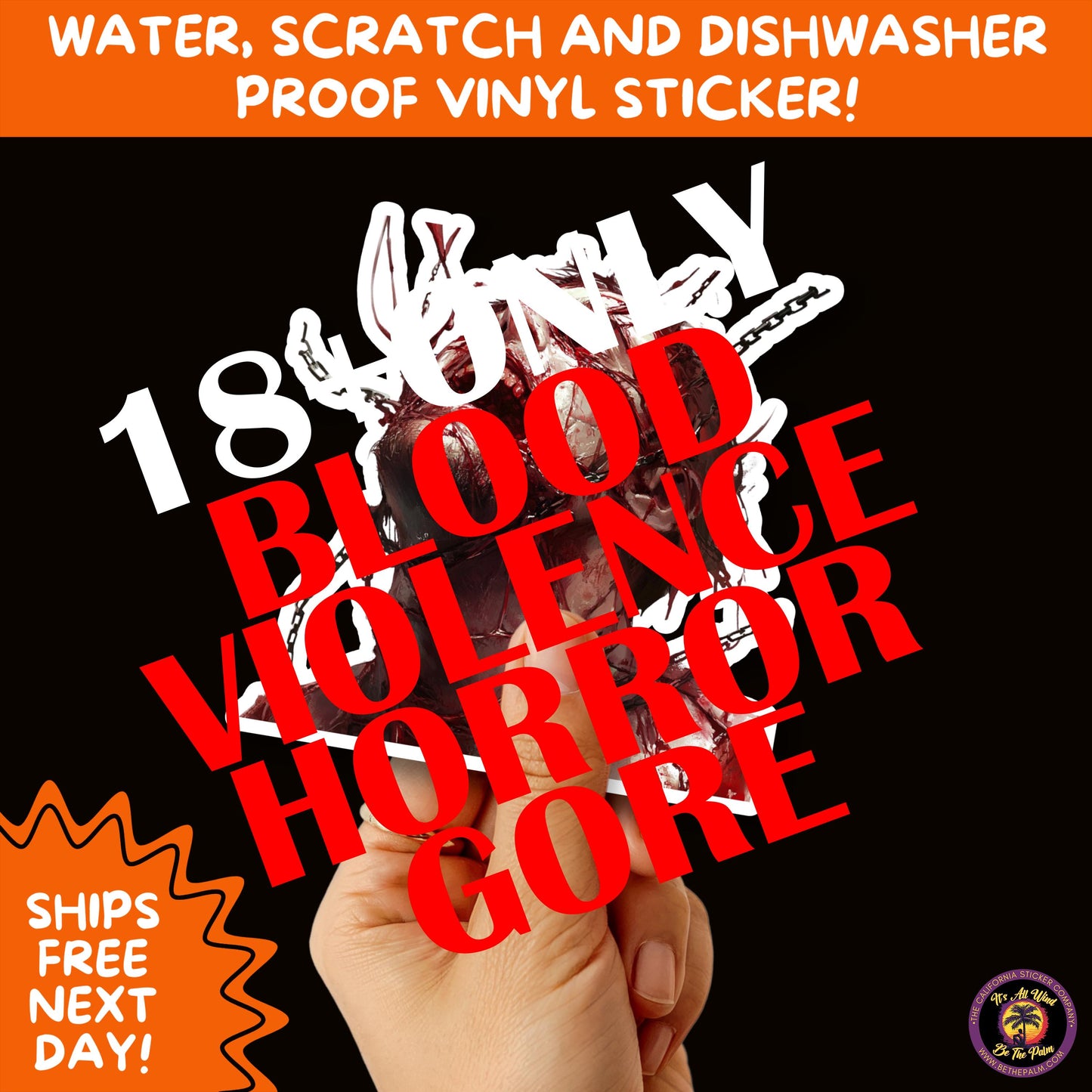 GORE HORROR STICKERS | Creepy Vibe Aesthetic – Blood, Skulls, Guts, and Creepy Vinyl Art for Halloween and Alternative Style Fans