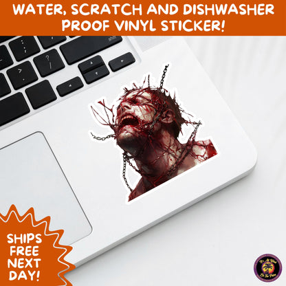 GORE HORROR STICKERS | Creepy Vibe Aesthetic – Blood, Skulls, Guts, and Creepy Vinyl Art for Halloween and Alternative Style Fans