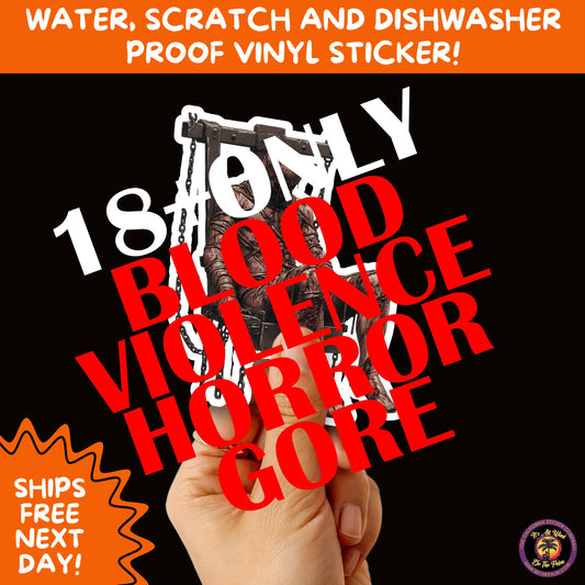 GORE HORROR STICKERS | Creepy Vibe Aesthetic – Blood, Skulls, Guts, and Creepy Vinyl Art for Halloween and Alternative Style Fans