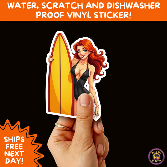 FUN BEACH STICKERS with Bikini Designs, Perfect for Travel Journals, Water Bottles, Tumblers, Laptops, Scrapbooks, and Summer Decor