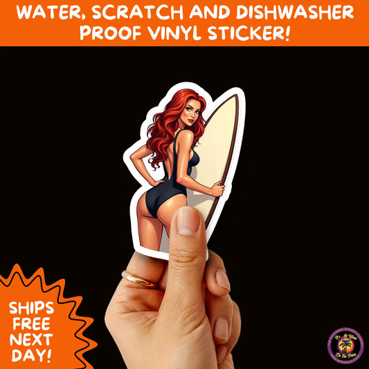 FUN BEACH STICKERS with Bikini Designs, Perfect for Travel Journals, Water Bottles, Tumblers, Laptops, Scrapbooks, and Summer Decor