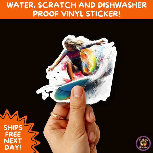 FUN BEACH STICKERS with Bikini Designs, Perfect for Travel Journals, Water Bottles, Tumblers, Laptops, Scrapbooks, and Summer Decor