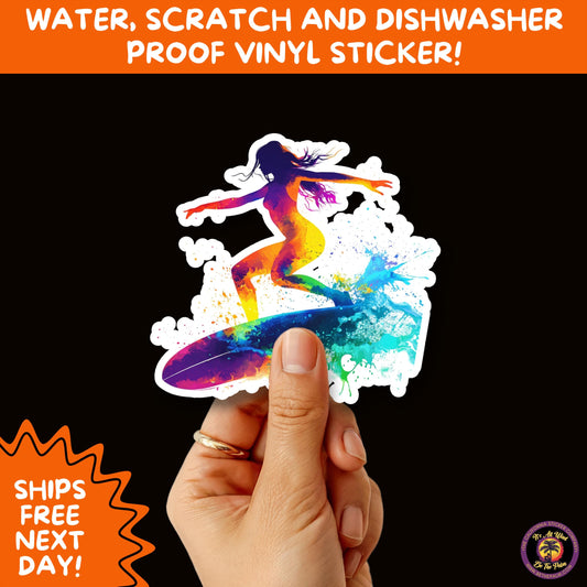 FUN BEACH STICKERS with Bikini Designs, Perfect for Travel Journals, Water Bottles, Tumblers, Laptops, Scrapbooks, and Summer Decor