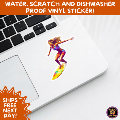 FUN BEACH STICKERS with Bikini Designs, Perfect for Travel Journals, Water Bottles, Tumblers, Laptops, Scrapbooks, and Summer Decor