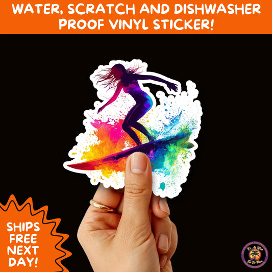FUN BEACH STICKERS with Bikini Designs, Perfect for Travel Journals, Water Bottles, Tumblers, Laptops, Scrapbooks, and Summer Decor