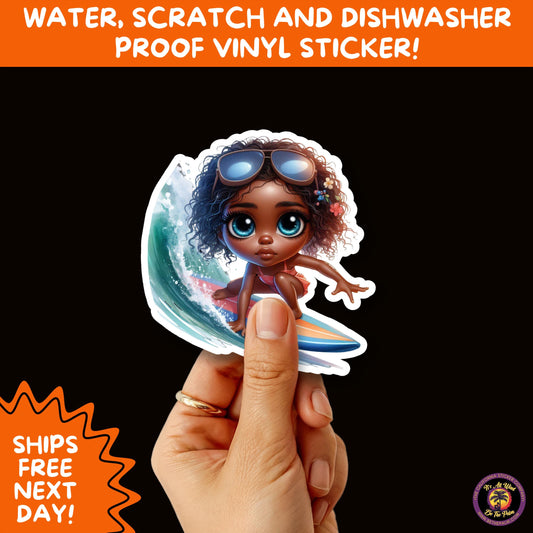 FUN BEACH STICKERS with Bikini Designs, Perfect for Travel Journals, Water Bottles, Tumblers, Laptops, Scrapbooks, and Summer Decor