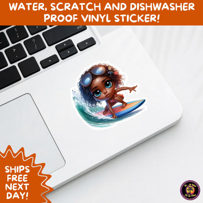 FUN BEACH STICKERS with Bikini Designs, Perfect for Travel Journals, Water Bottles, Tumblers, Laptops, Scrapbooks, and Summer Decor
