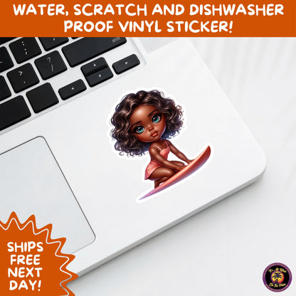 FUN BEACH STICKERS with Bikini Designs, Perfect for Travel Journals, Water Bottles, Tumblers, Laptops, Scrapbooks, and Summer Decor