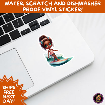 FUN BEACH STICKERS with Bikini Designs, Perfect for Travel Journals, Water Bottles, Tumblers, Laptops, Scrapbooks, and Summer Decor