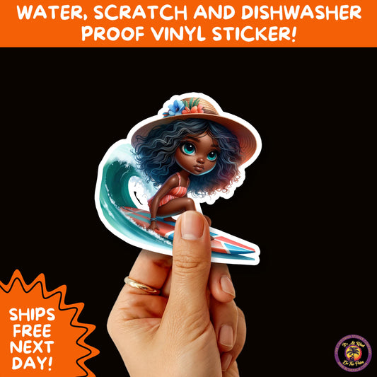 FUN BEACH STICKERS with Bikini Designs, Perfect for Travel Journals, Water Bottles, Tumblers, Laptops, Scrapbooks, and Summer Decor