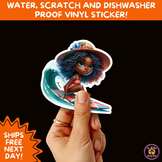 FUN BEACH STICKERS with Bikini Designs, Perfect for Travel Journals, Water Bottles, Tumblers, Laptops, Scrapbooks, and Summer Decor