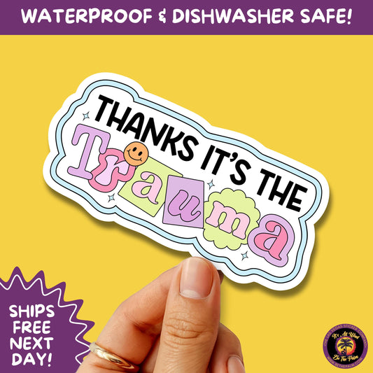 MENTAL HEALTH STICKER | funny sticker, laptop sticker, anxiety, stickers for hydro, vinyl stickers, meme sticker, water bottle sticker