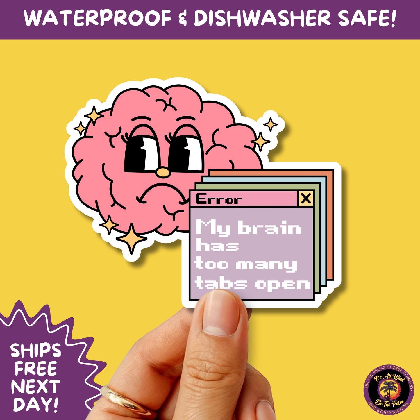 MENTAL HEALTH STICKER | funny sticker, laptop sticker, anxiety, stickers for hydro, vinyl stickers, meme sticker, water bottle sticker