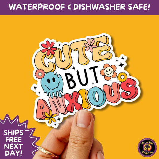 MENTAL HEALTH STICKER | funny sticker, laptop sticker, anxiety, stickers for hydro, vinyl stickers, meme sticker, water bottle sticker