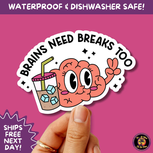 MENTAL HEALTH STICKER | funny sticker, laptop sticker, anxiety, stickers for hydro, vinyl stickers, meme sticker, water bottle sticker