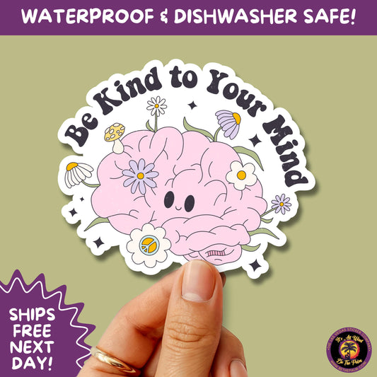 MENTAL HEALTH STICKER | funny sticker, laptop sticker, anxiety, stickers for hydro, vinyl stickers, meme sticker, water bottle sticker