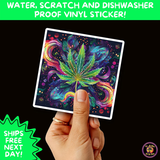 PSYCHEDELIC ART STICKERS | Trippy Groovy Vinyl Decals for Journals, Water Bottles, Laptops, Hippie Aesthetic Stickers for Vibe Lovers