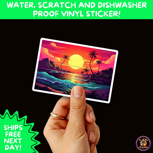 PSYCHEDELIC ART STICKERS | Trippy Groovy Vinyl Decals for Journals, Water Bottles, Laptops, Hippie Aesthetic Stickers for Vibe Lovers