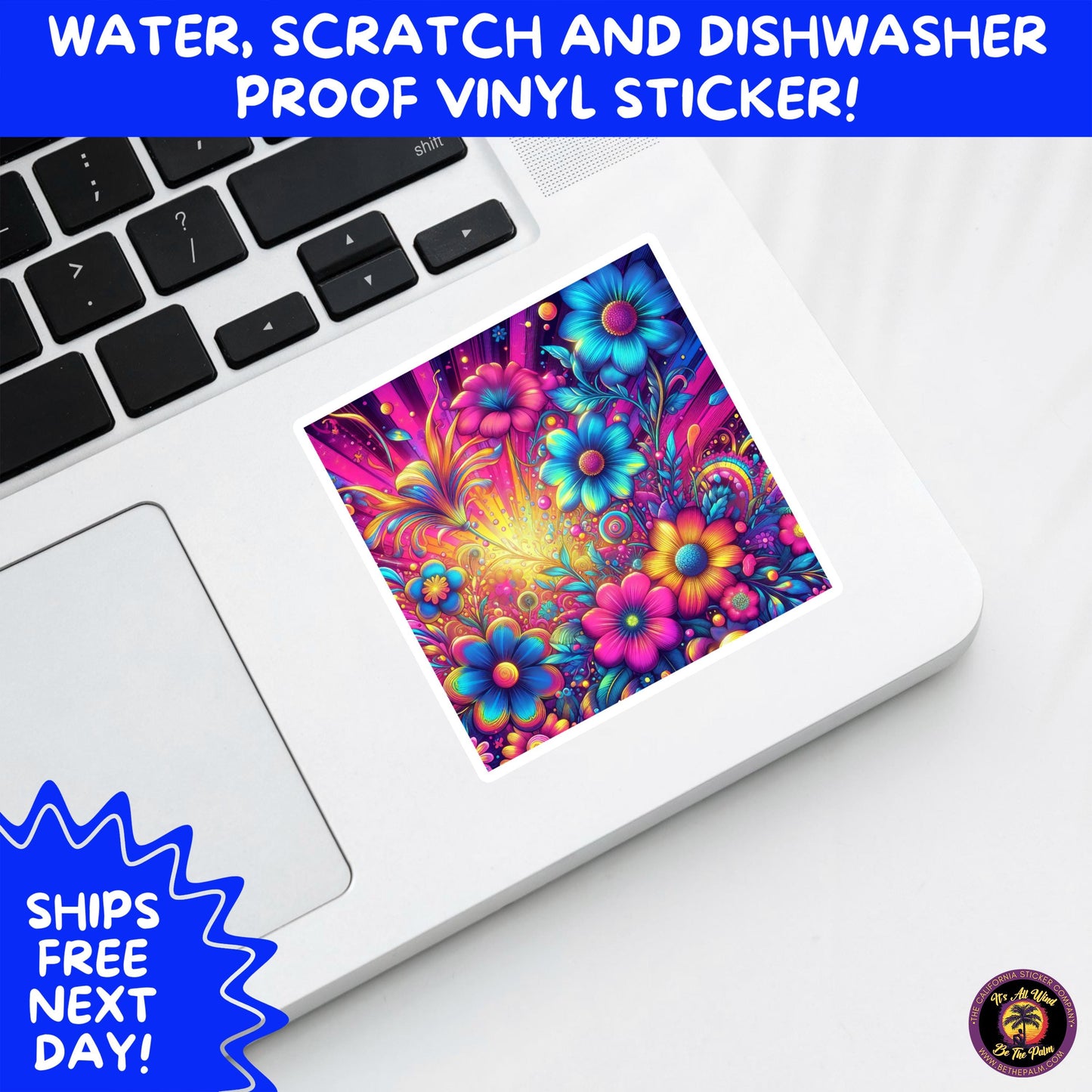 PSYCHEDELIC ART STICKERS | Trippy Groovy Vinyl Decals for Journals, Water Bottles, Laptops, Hippie Aesthetic Stickers for Vibe Lovers