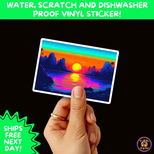 PSYCHEDELIC ART STICKERS | Trippy Groovy Vinyl Decals for Journals, Water Bottles, Laptops, Hippie Aesthetic Stickers for Vibe Lovers