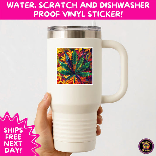 PSYCHEDELIC ART STICKERS | Trippy Groovy Vinyl Decals for Journals, Water Bottles, Laptops, Hippie Aesthetic Stickers for Vibe Lovers
